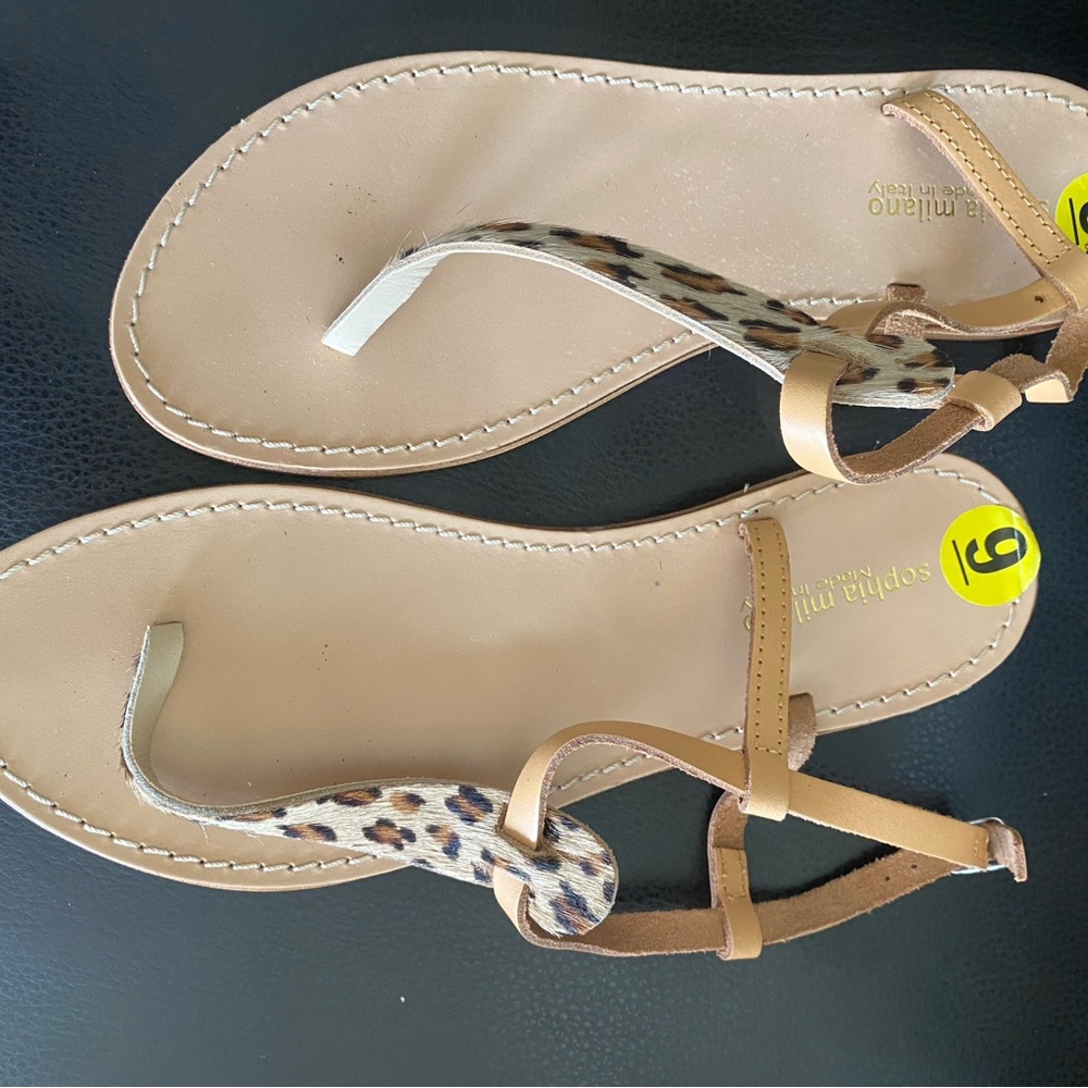 Italian Sophia Milano sandals.
